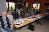 Der Kreisvorstand der Gartenfreunde (vl.) Reinhard Samuelsen und Kai Jensen (Beisitzer), Joachim Schmidt (RechnungsfĂĽhrer), Manfred Carstens (Vorsitzender),  Harald BĂ¶wes (2. Vors.), Gerhard KĂ¶nemann (Beisitzer) und Uwe Thomsen (Kreisfachberater).